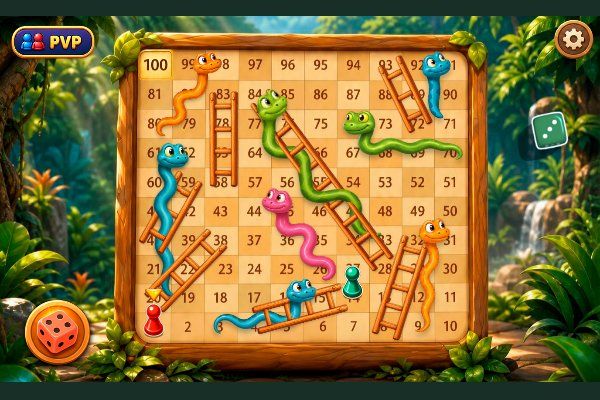 Snake and Ladders 🕹️ 🎲 | Gioco per browser casual da tavolo - Immagine 1
