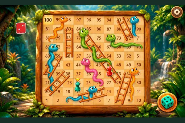 Snake and Ladders 🕹️ 🎲 | Gioco per browser casual da tavolo - Immagine 2
