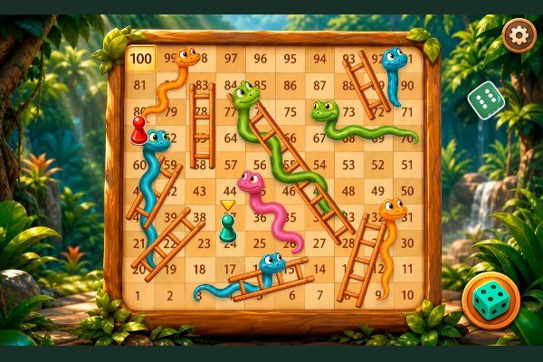 Snake and Ladders 🕹️ 🎲 | Gioco per browser casual da tavolo - Immagine 3