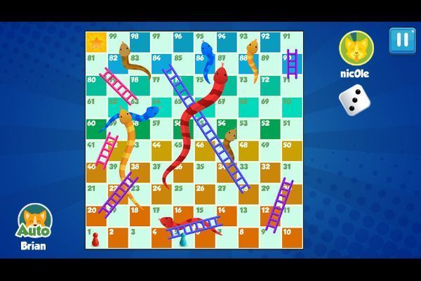 Snakes and Ladders 🕹️ 🎲 | Free Strategy Board Browser Game - Image 1