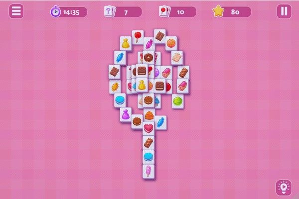 Solitaire Mahjong Candy 🕹️ 🎲 | Jogo de navegador de quebra-cabeças de tabuleiro - Imagem 1