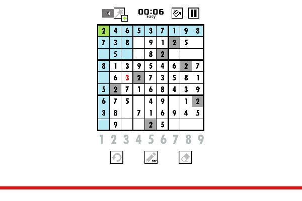 Sudoku Classic 🕹️ 🎲 | Brettspiel Geschicklichkeit Kostenloses Browserspiel - Bild 1