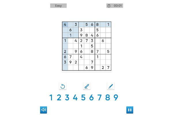 Sudoku Royal 🕹️ 🎲 | Brettspiel Puzzle Kostenloses Browserspiel - Bild 1