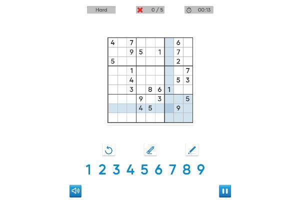 Sudoku Royal 🕹️ 🎲 | Brettspiel Puzzle Kostenloses Browserspiel - Bild 3