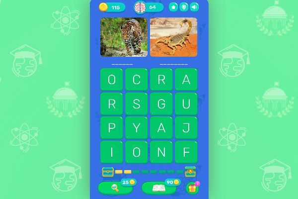 Word Search Fun 🕹️ 🎲 | Juego de navegador rompecabezas de mesa - Imagen 3