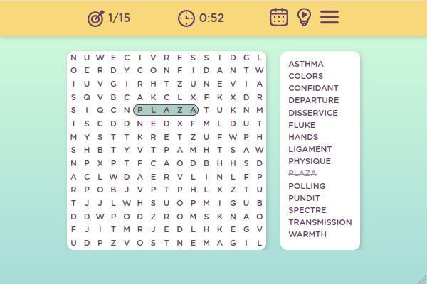 Word Search 🕹️ 🎲 | Gioco per browser da tavolo rompicapo - Immagine 1