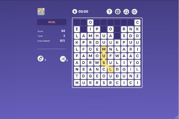 Word Swipe 🕹️ 🎲 | Juego de navegador de mesa rompecabezas - Imagen 2