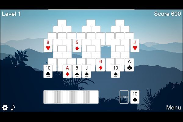 6 Peaks Solitaire 🕹️ 🃏 | Free Cards Puzzle Browser Game - Image 1