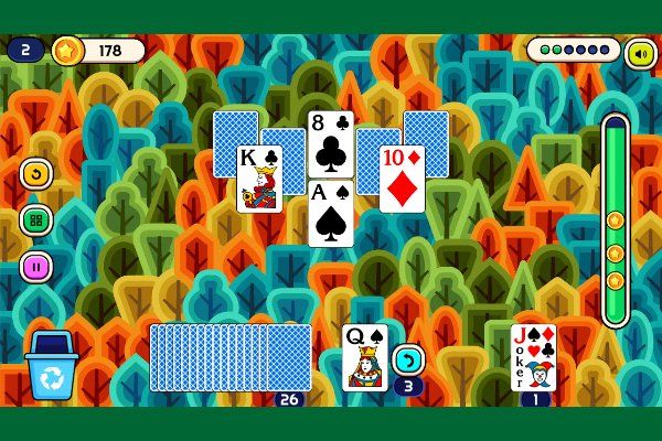 Autumn Solitaire Tripeaks 🕹️ 🃏 | Free Puzzle Cards Browser Game - Image 2