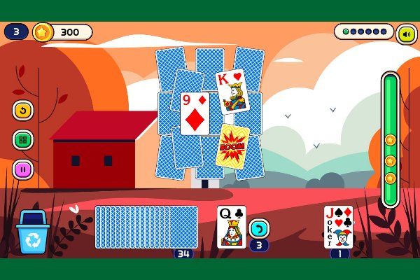 Autumn Solitaire Tripeaks 🕹️ 🃏 | Jogo de navegador de quebra-cabeças de cartas - Imagem 3