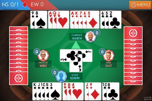 Bridge 🕹️ 🃏 | Kartenspiel Logik Kostenloses Browserspiel - Bild 2