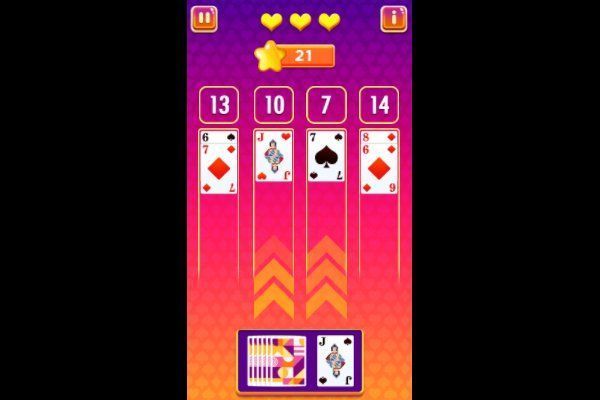 Cards 21 🕹️ 🃏 | Free Cards Puzzle Browser Game - Image 2