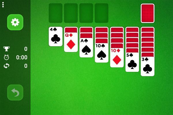 Classic Solitaire Deluxe 🕹️ 🃏 | Free Cards Browser Game - Image 1