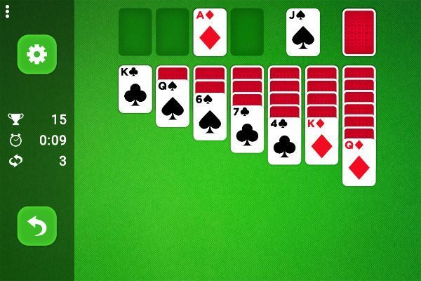 Classic Solitaire Deluxe 🕹️ 🃏 | Kartenspiel Kostenloses Browserspiel - Bild 3