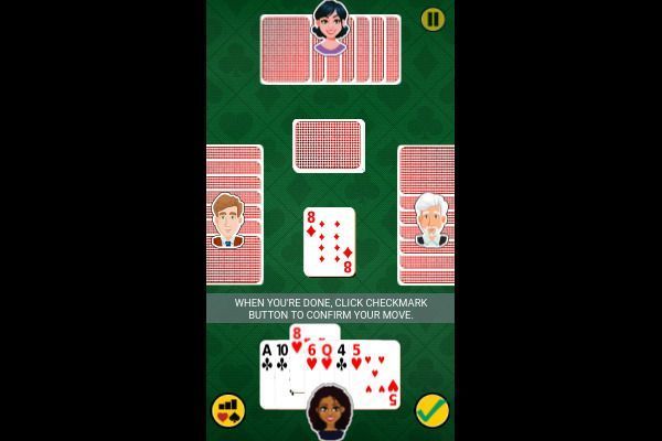 Crazy Little Eights 🕹️ 🃏 | Kartenspiel Logik Kostenloses Browserspiel - Bild 2