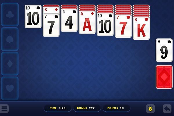 Daily Solitaire Blue 🕹️ 🃏 | Free Cards Puzzle Browser Game - Image 1