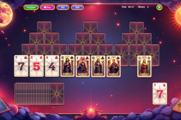 Fortune's Deck Solitaire 🕹️ 🃏 | Jogo de navegador de quebra-cabeças de cartas - Imagem 1