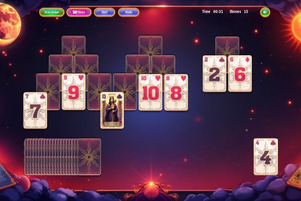 Fortune's Deck Solitaire 🕹️ 🃏 | Jogo de navegador de quebra-cabeças de cartas - Imagem 2