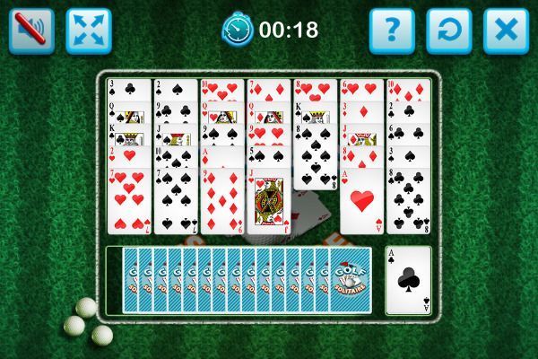 Golf Solitaire 🕹️ 🃏 | Gioco per browser di carte di logica - Immagine 1