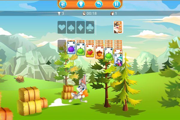 Happy Farm Solitaire 🕹️ 🃏 | Free Puzzle Cards Browser Game - Image 1