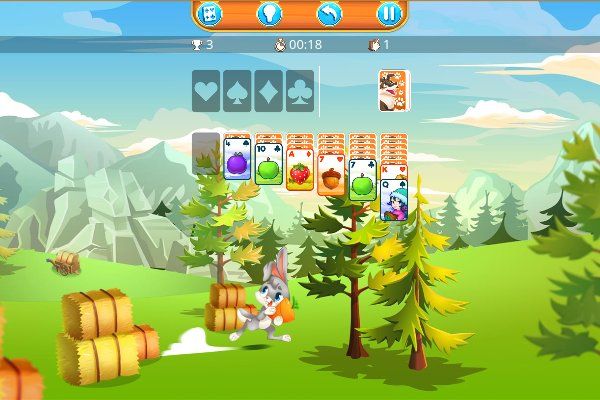 Happy Farm Solitaire 🕹️ 🃏 | Jogo de navegador de quebra-cabeças de cartas - Imagem 1