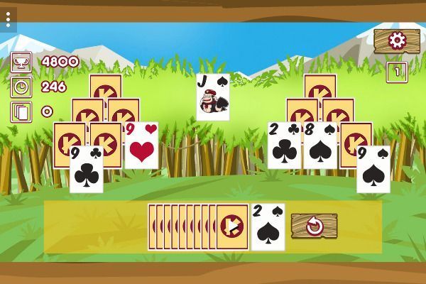 Kiba & Kumba Tri Towers Solitaire 🕹️ 🃏 | Gioco per browser di carte - Immagine 3