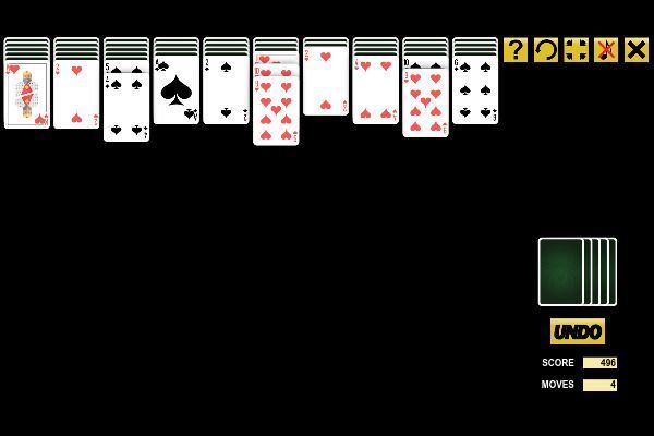 King of Spider Solitaire 🕹️ 🃏 | Juego de navegador de cartas de lógica - Imagen 2