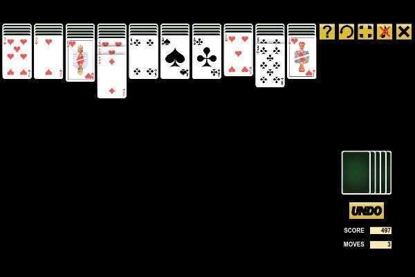 King of Spider Solitaire 🕹️ 🃏 | Juego de navegador de cartas de lógica - Imagen 3