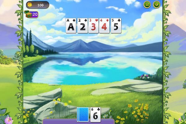 Kings and Queens Solitaire Tripeaks 🕹️ 🃏 | Jeu de navigateur de cartes de puzzle - Image 2