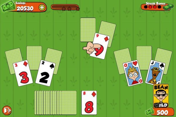 Mr Bean Solitaire Adventures 🕹️ 🃏 | Jeu de navigateur de cartes de puzzle - Image 1