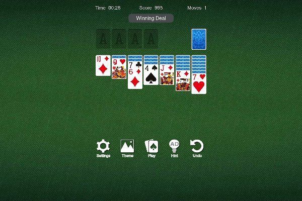 Original Classic Solitaire 🕹️ 🃏 | Puzzle Kartenspiel Kostenloses Browserspiel - Bild 1