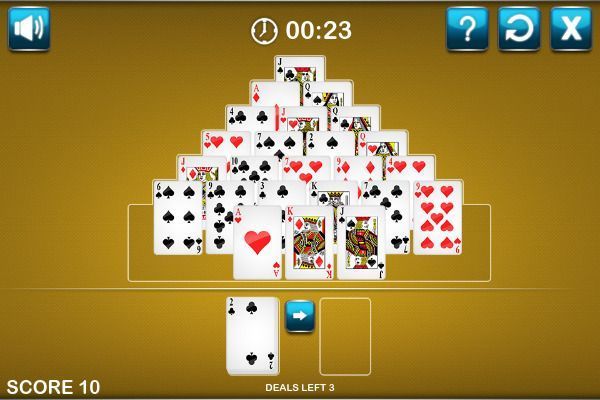 Pyramid Solitaire 🕹️ 🃏 | Kartenspiel Puzzle Kostenloses Browserspiel - Bild 3