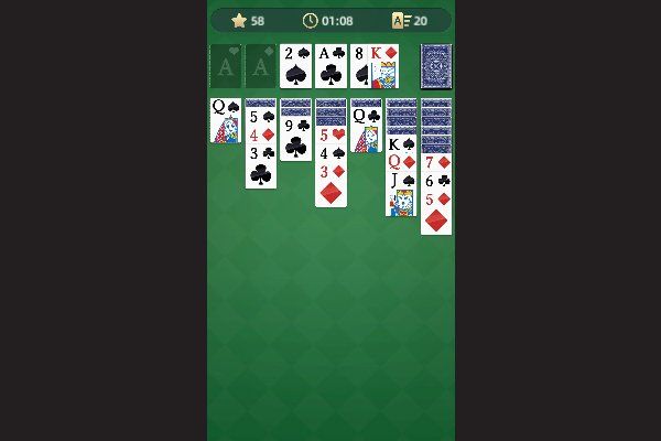 Solitaire Classic 2 🕹️ 🃏 | Juego de navegador rompecabezas de cartas - Imagen 2