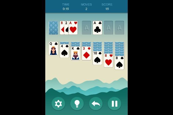 Solitaire Grande 🕹️ 🃏 | Kartenspiel Logik Kostenloses Browserspiel - Bild 3