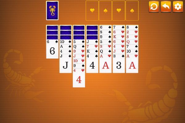 Solitaire Scorpion 🕹️ 🃏 | Juego de navegador de cartas rompecabezas - Imagen 1