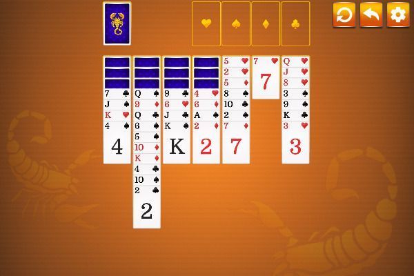 Solitaire Scorpion 🕹️ 🃏 | Juego de navegador de cartas rompecabezas - Imagen 3