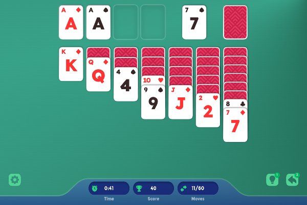 Solitaire Shuffle 🕹️ 🃏 | Jogo de navegador de quebra-cabeças de cartas - Imagem 1