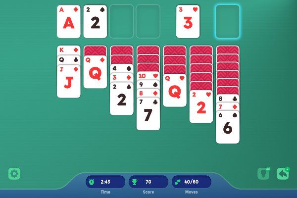 Solitaire Shuffle 🕹️ 🃏 | Jeu de navigateur de puzzle de cartes - Image 2