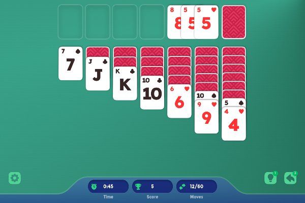 Solitaire Shuffle 🕹️ 🃏 | Jogo de navegador de quebra-cabeças de cartas - Imagem 3