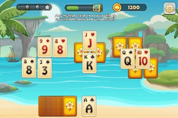 Solitaire Tripeaks 🕹️ 🃏 | Free Cards Puzzle Browser Game - Image 2