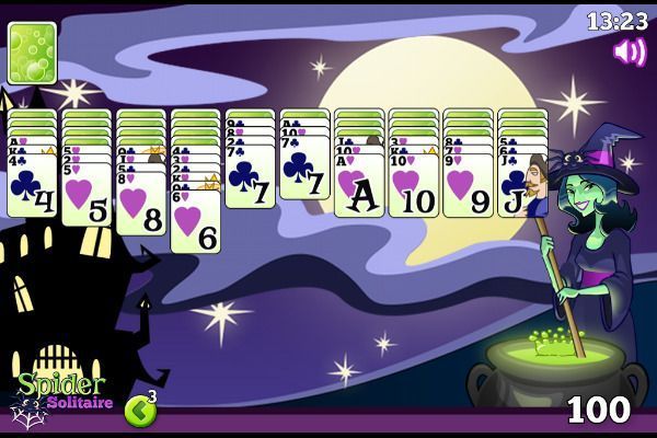 Spider Solitaire Witch 🕹️ 🃏 | Free Cards Puzzle Browser Game - Image 3