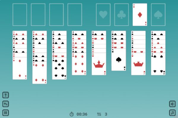 Super Solitaire 🕹️ 🃏 | Kartenspiel Logik Kostenloses Browserspiel - Bild 3