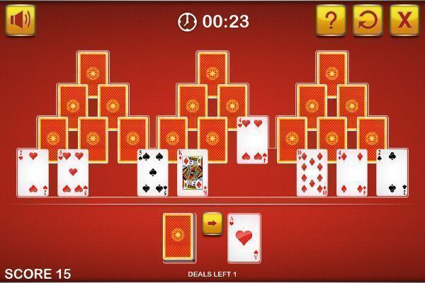 Tri Peaks Solitaire Classic 🕹️ 🃏 | Free Cards Skill Browser Game - Image 1