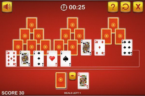 Tri Peaks Solitaire Classic 🕹️ 🃏 | Jogo de navegador de cartas de habilidade - Imagem 2