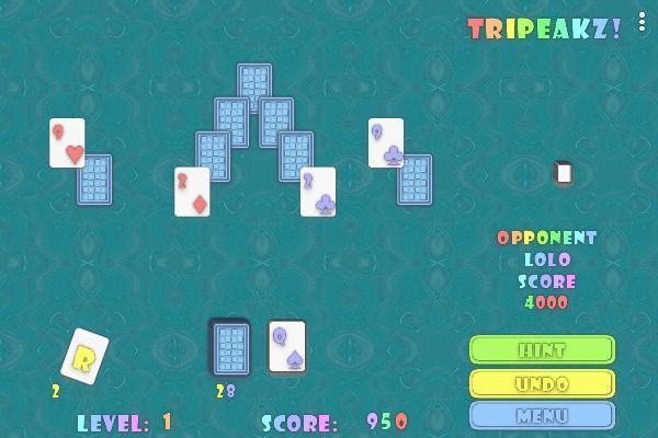 TriPeakz 🕹️ 🃏 | Kartenspiel Brettspiel Kostenloses Browserspiel - Bild 2