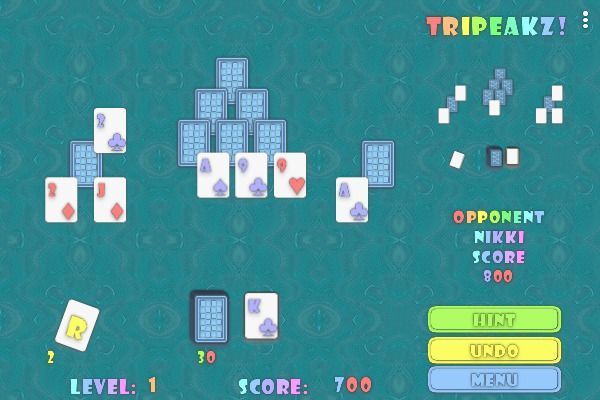 TriPeakz 🕹️ 🃏 | Free Cards Board Browser Game - Image 3