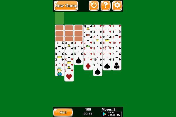 Wasp Solitaire 🕹️ 🃏 | Kartenspiel Puzzle Kostenloses Browserspiel - Bild 1