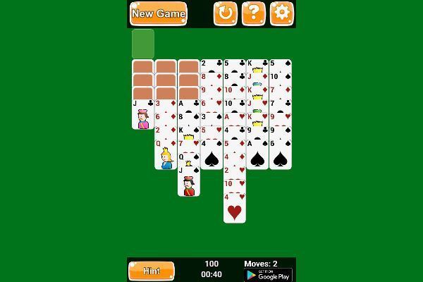 Wasp Solitaire 🕹️ 🃏 | Kartenspiel Puzzle Kostenloses Browserspiel - Bild 3