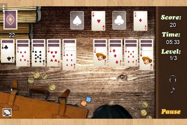 Wild West Solitaire 🕹️ 🃏 | Jeu de navigateur de cartes casual - Image 2