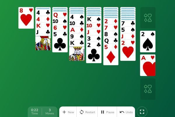 Yukon Solitaire 🕹️ 🃏 | Kartenspiel Puzzle Kostenloses Browserspiel - Bild 2